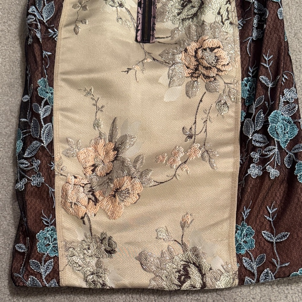 Beguile by Byron Lars Multicolor Patchwork Midi D… - image 8